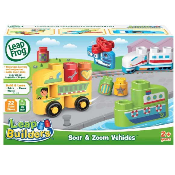 Leapfrog Leap Builders Blocks Soar and Zoom Vehicles For Age 2+ New in Box - Picture 3 of 16